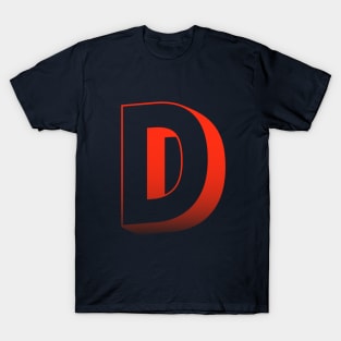 Letter D Letter Art T-Shirt